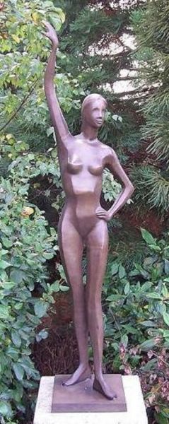 Bronzefigur Catherine antik