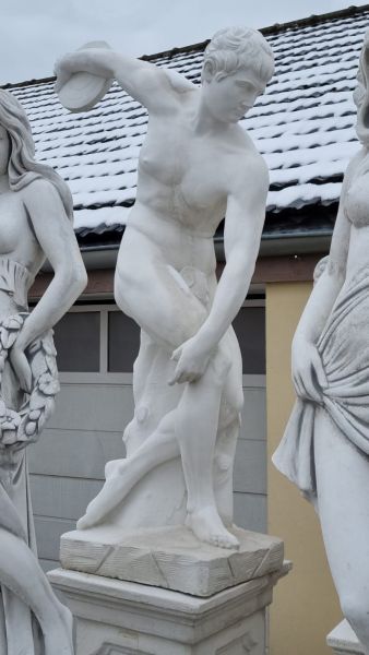 Gartenfigur Statue "Discobolo" (ohne Sockel), Made in Italy