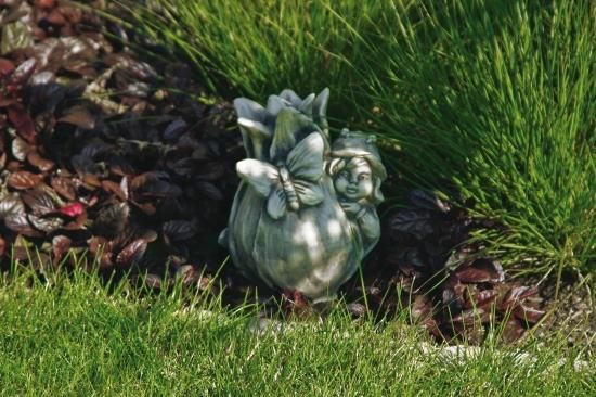 Gartenfigur Sprössling "TULPE", Steinguss - Original von Vidroflor