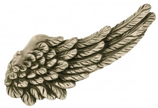 Gartenfigur Flügel S aus Steinguss, kleinere Version - Original von Vidroflor