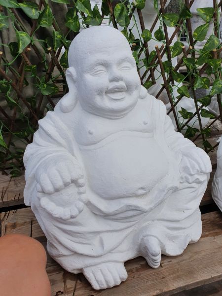 Gartenfigur Buddha "Hoeti" medium, verschiedene Farben