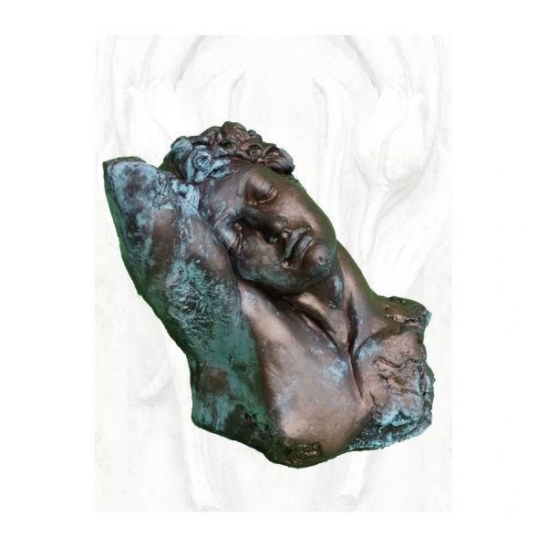 Büste "Endymion", Steinguss, Bronze Optik - Original von Vidroflor