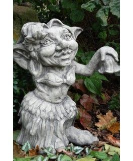 Gartenfigur Musiker-Troll "Tänzerin" - Original von Vidroflor