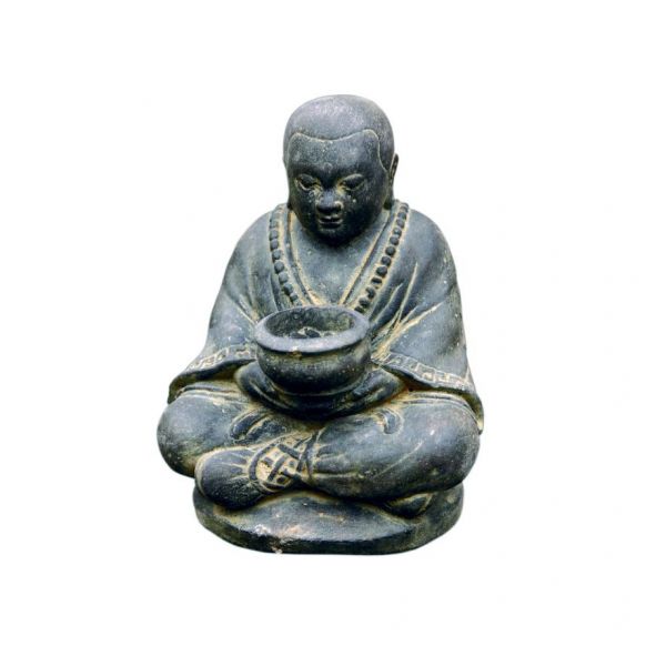 Sitzender Mönch mit Schale