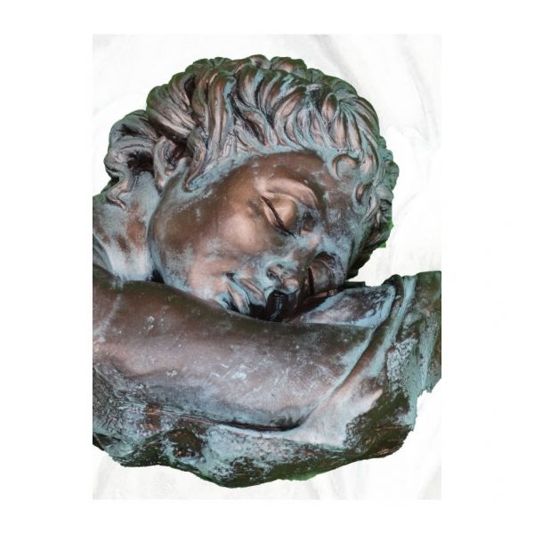 Büste "Selene", Steinguss, Bronzeoptik - Original von Vidroflor
