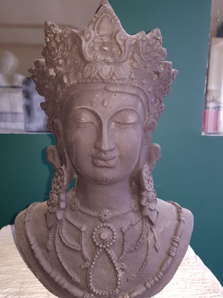 Gartenfigur Shiva Gesicht
