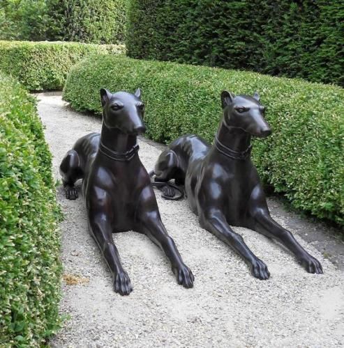 Bronzefigur Hunde "Die Wächter"