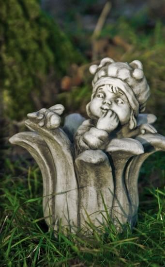 Gartenfigur Sprössling "BIENE", Steinguss - Original von Vidroflor