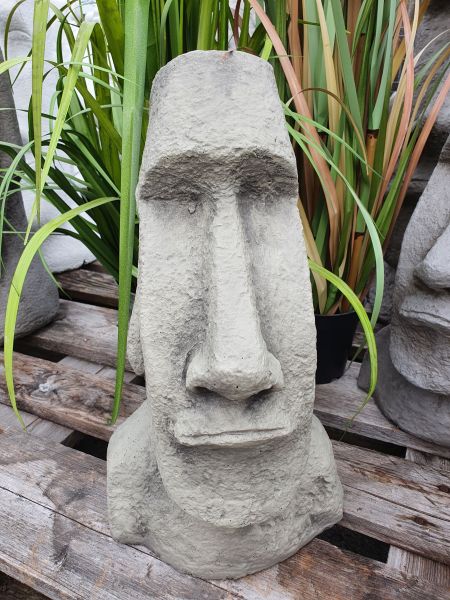 Gartenfigur Moai klein Typ 1, verschiedene Farben