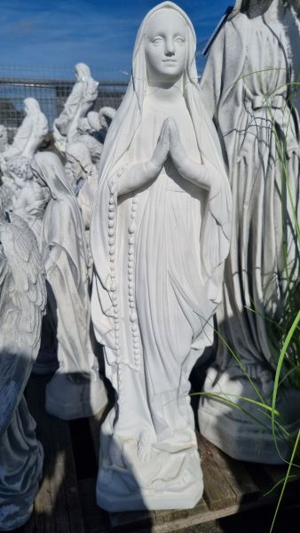 Gartenfigur "Madonna" Mutter Gottes mit Rosenkranz