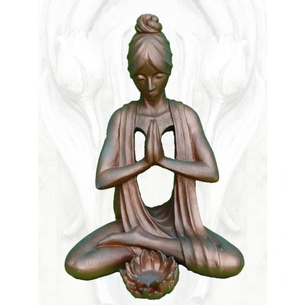 Yoga Spirit "Manipur-Solarplexuschakra", Kupfereffekt - Original von Vidroflor