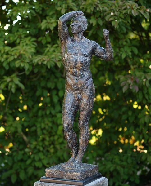 Bronzefigur Der nackte Mann von Rodin