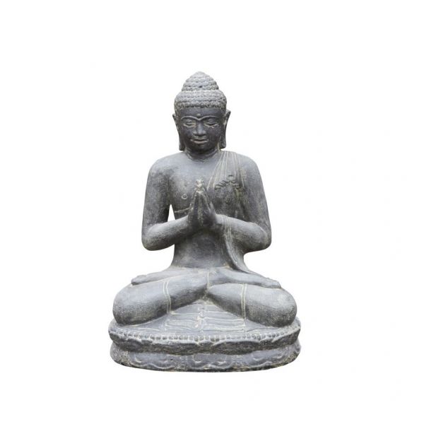 Sitzender Buddha "Begrüßung", indisch - Original von Vidroflor